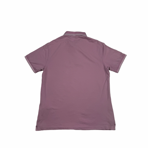 Stone Island 2018 Pink Cotton Polo Shirt - Large
