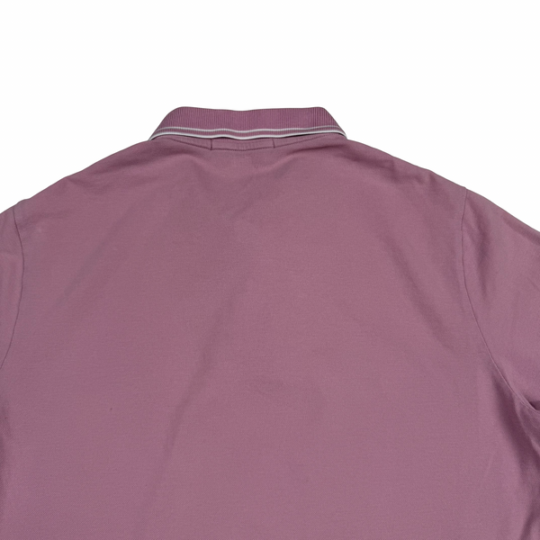 Stone Island 2018 Pink Cotton Polo Shirt - Large