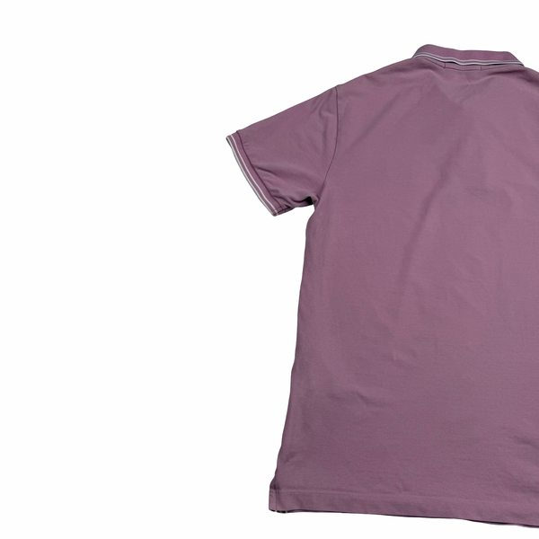Stone Island 2018 Pink Cotton Polo Shirt - Large