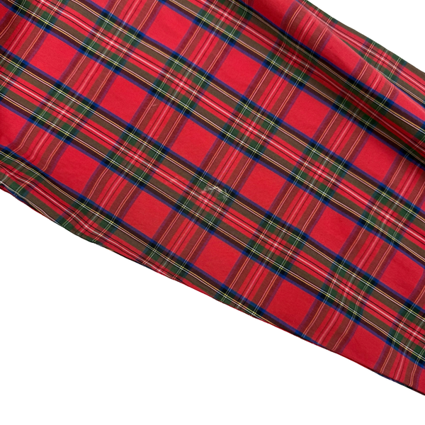 Fred Perry Red Tartan Cotton Buttoned Shirt - Large (42)