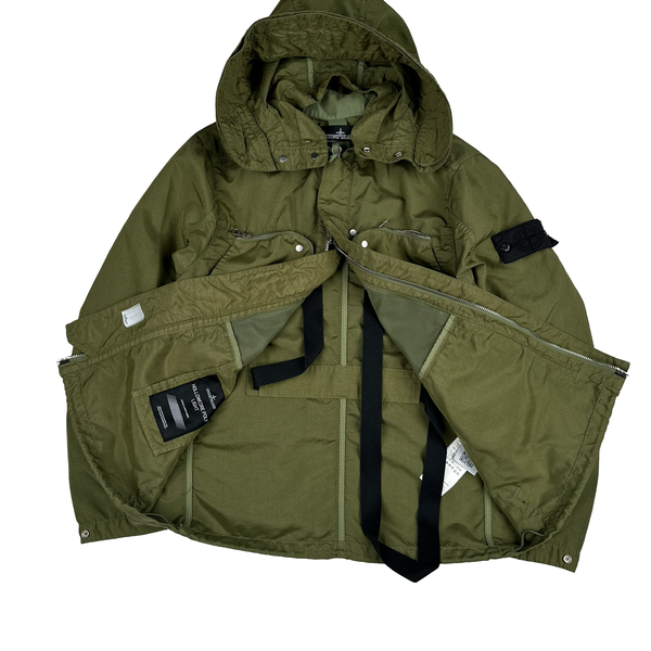Stone Island 2021 Green Hollowcore Poly Light Shadow Project Jacket - Small