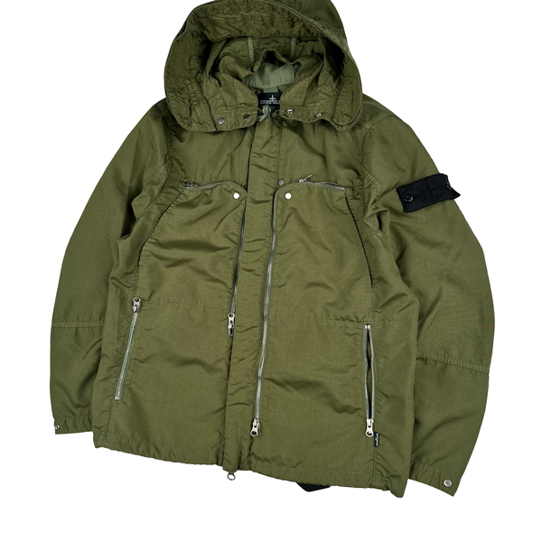 Stone Island 2021 Green Hollowcore Poly Light Shadow Project Jacket - Small