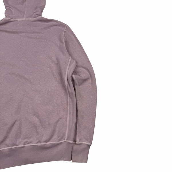 Stone Island 2017 Pink Zip Up Cotton Hoodie -Medium