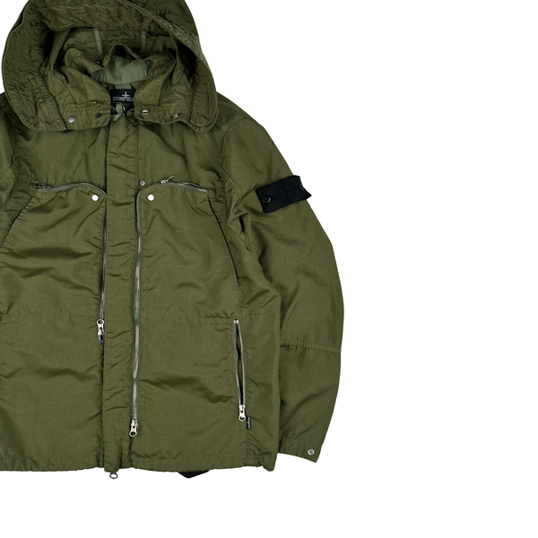 Stone Island 2021 Green Hollowcore Poly Light Shadow Project Jacket - Small