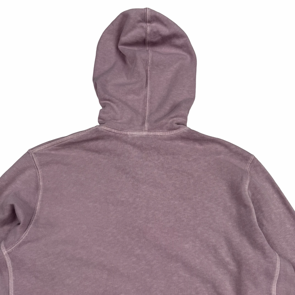 Stone Island 2017 Pink Zip Up Cotton Hoodie -Medium