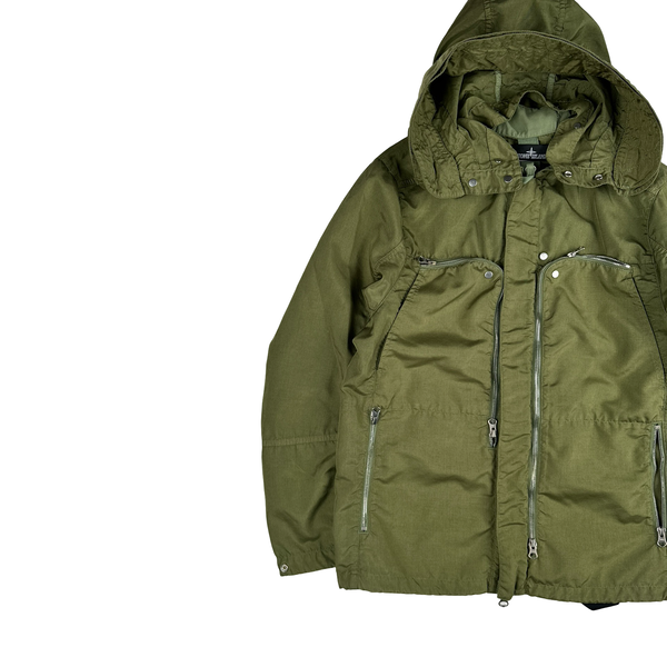 Stone Island 2021 Green Hollowcore Poly Light Shadow Project Jacket - Small