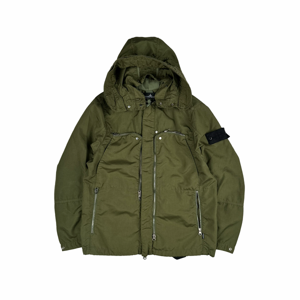 Stone Island 2021 Green Hollowcore Poly Light Shadow Project Jacket - Small
