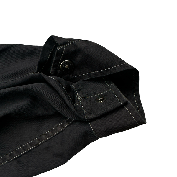 Stone Island 2002 Vintage Brown Cotton Buttoned Work Jacket - XXL