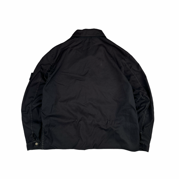 Stone Island 2002 Vintage Brown Cotton Buttoned Work Jacket - XXL