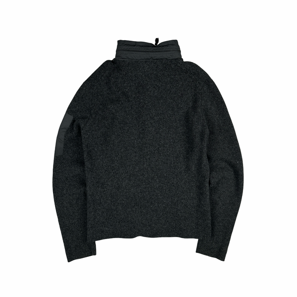 CP Company Grey Zip Up Lens Viewer Knit- Medium