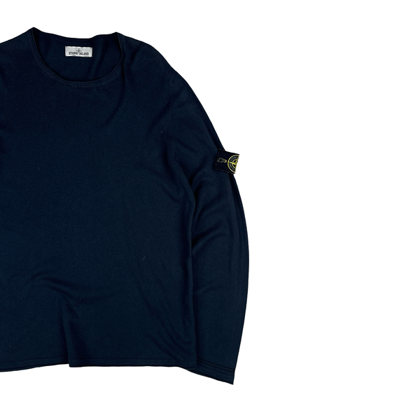 Stone Island Navy Longsleeve T Shirt - XL