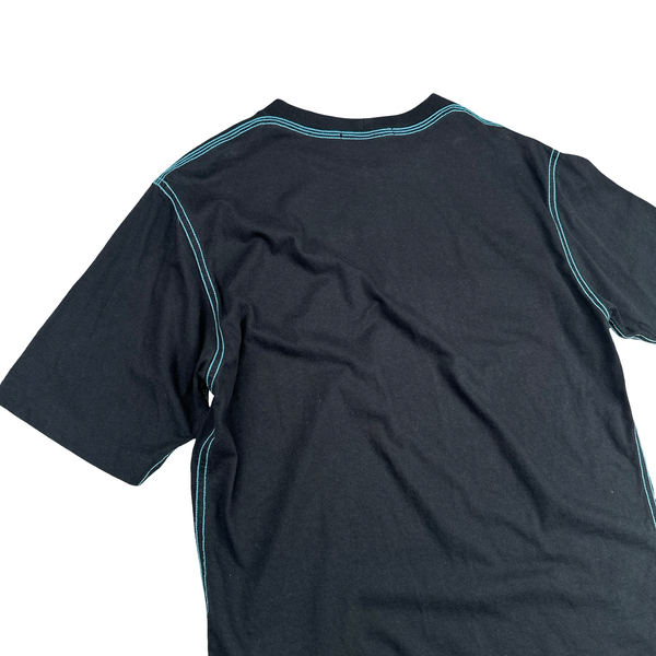 Stone Island 2021 Black Cotton Compass T Shirt - Small