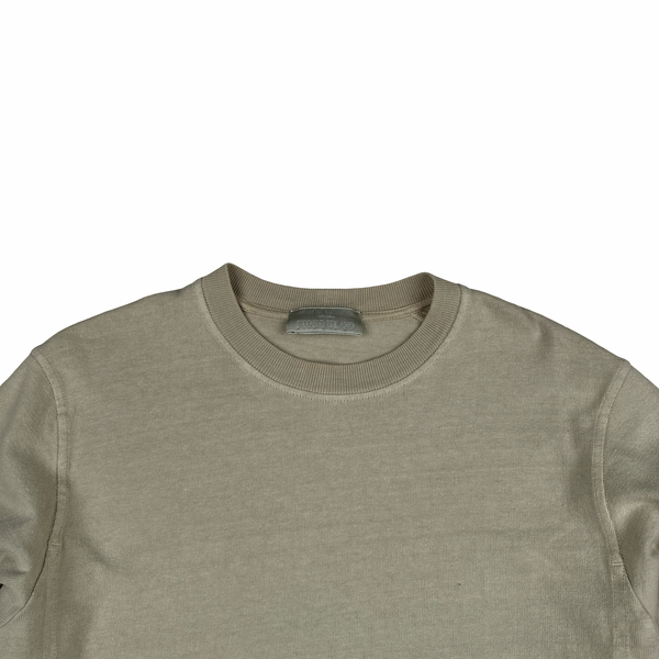 Stone Island 2023 Beige Ghost Piece Cotton Crewneck Jumper - Medium