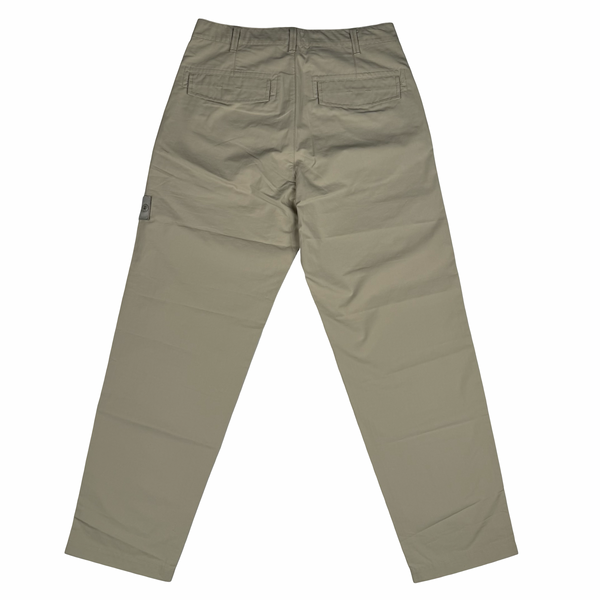 Stone Island 2025 Ghost Piece Light Khaki Beige Type Re Fit Cotton Chino Trousers - 30" (Small)
