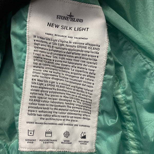 Stone Island x Supreme Teal New Silk Dutch Rope Jacket - Small