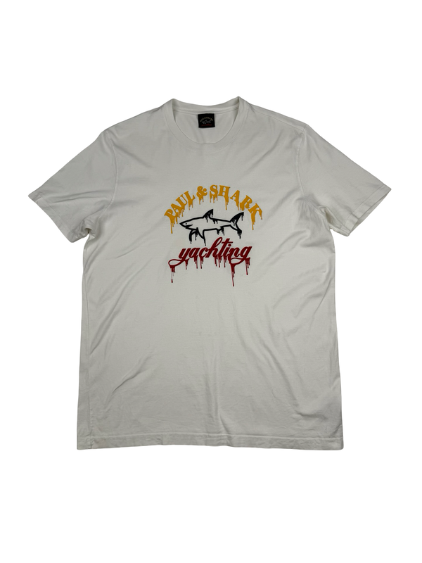 Paul And Shark White T Shirt - Large