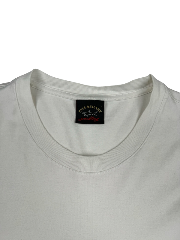 Paul And Shark White T Shirt - Large