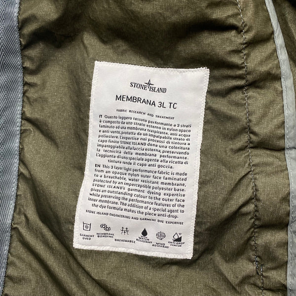 Stone Island 2017 Grey Membrana 3L TC Summer Jacket - Medium