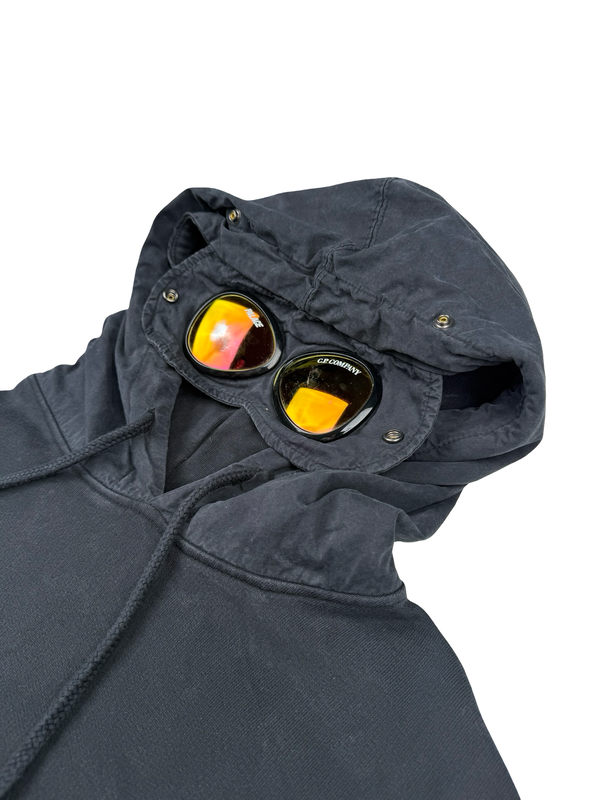CP Company x Palace Black Spellout Goggle Hoodie - Medium