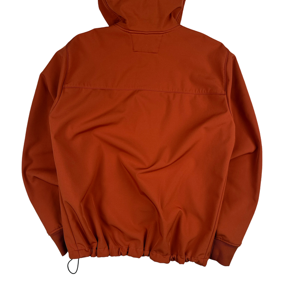 CP Company Orange Soft Shell R Goggle Hooded Zipped Jacket - XL