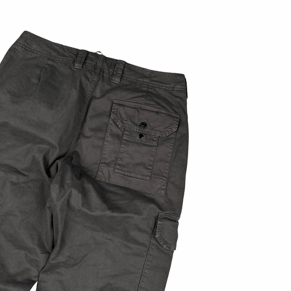 Stone Island 2026 Brown Cotton Cargos Trousers - 30"