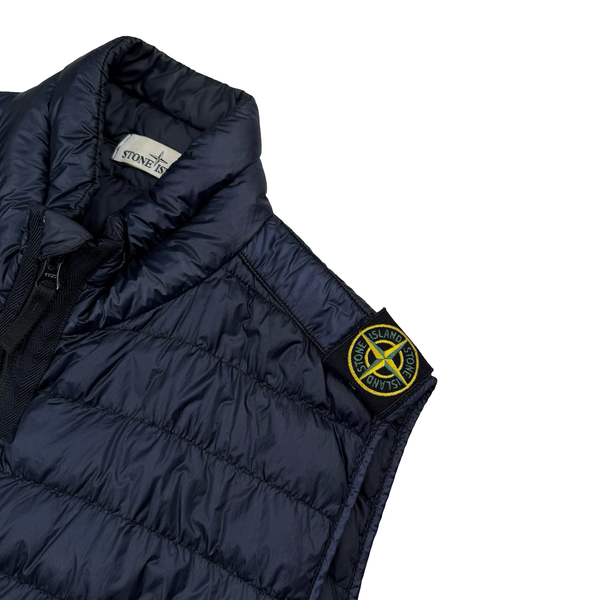 Stone Island 2013 Navy Garment Dyed Down_26 GR X SQM_N Gilet - Large