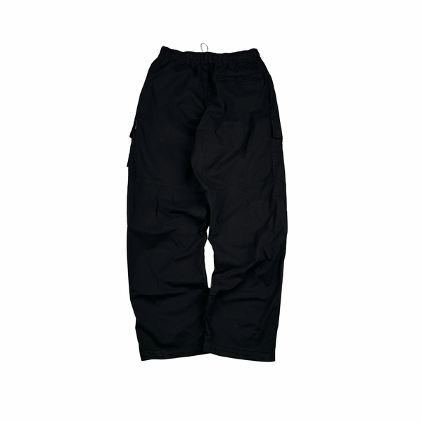 Stone Island 2026 Black Cotton Cargos Trousers - 30"