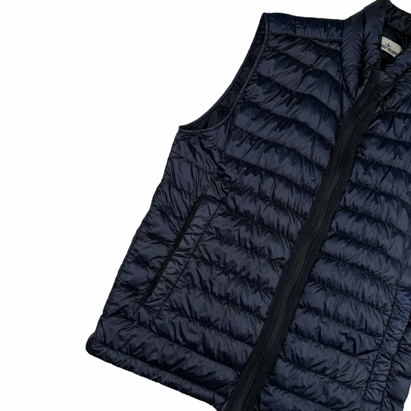 Stone Island 2013 Navy Garment Dyed Down_26 GR X SQM_N Gilet - Large