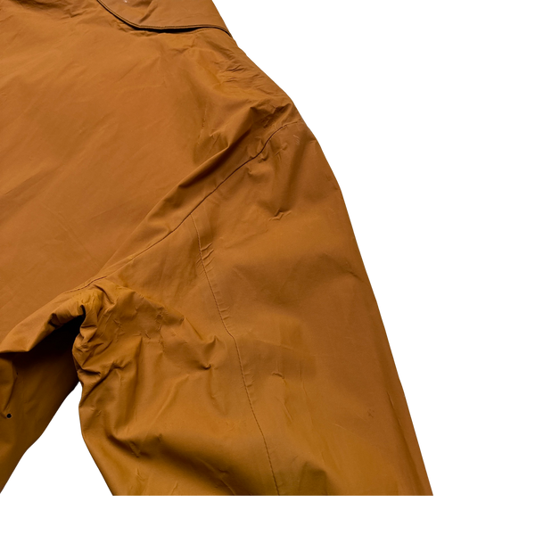 Stone Island Rare 2008 Burnt Orange Antiqued Reflective Jacket - XXL