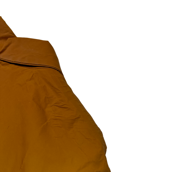Stone Island Rare 2008 Burnt Orange Antiqued Reflective Jacket - XXL