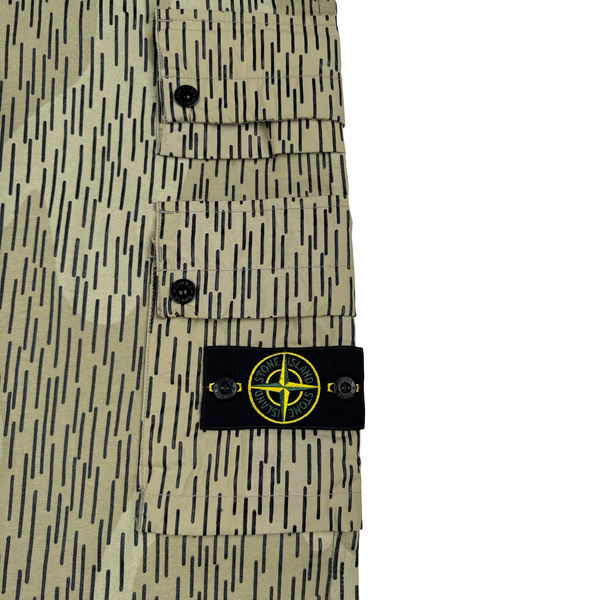 Stone Island 2021 Rain Camo Cargo Joggers - Small