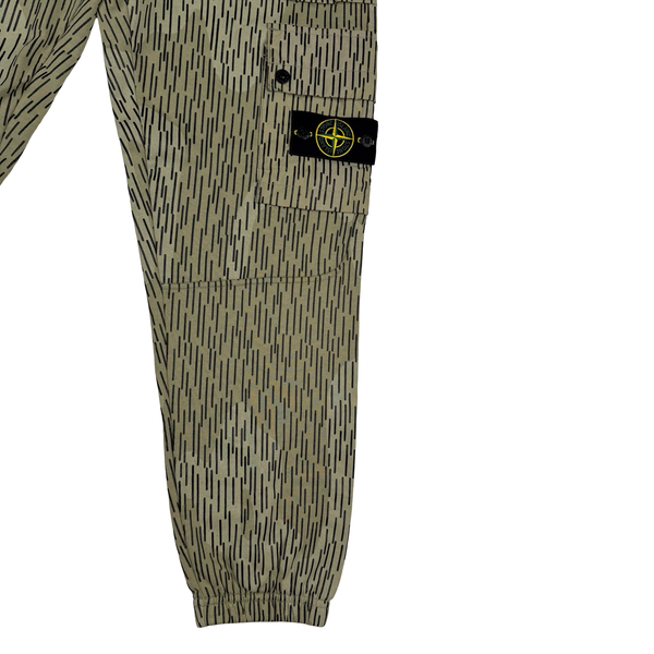 Stone Island 2021 Rain Camo Cargo Joggers - Small