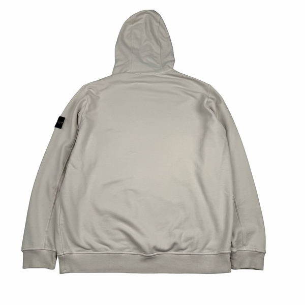 Stone Island 2023 Cream Cotton Hoodie Jumper - 3XL