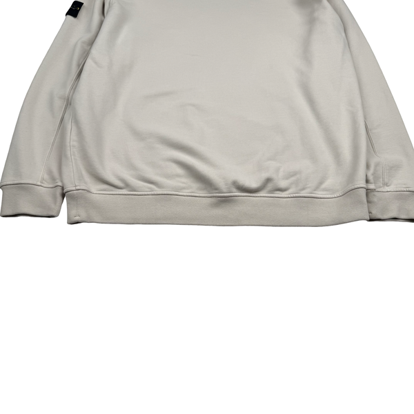 Stone Island 2023 Cream Cotton Hoodie Jumper - 3XL