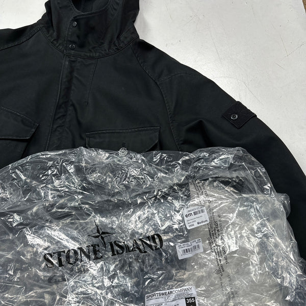 Stone Island Black Ghost Raso Gommato Double Jacket - Medium