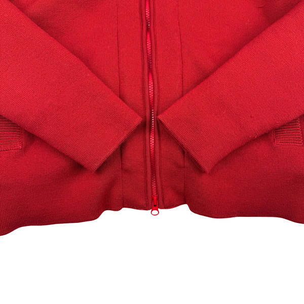 Stone Island 2013 Red Ghost Piece Mussola Gommta Hood Wool Dutch Rope Jacket - Medium