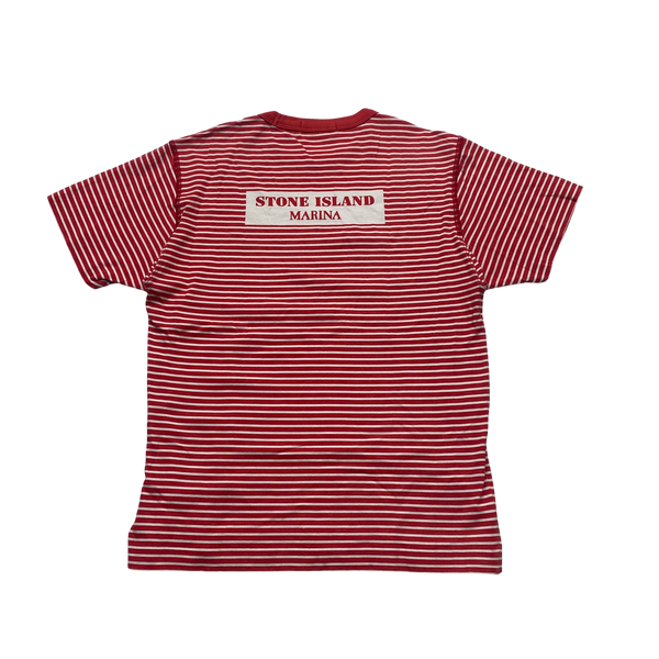 Stone Island Marina Striped Cotton T Shirt - Small
