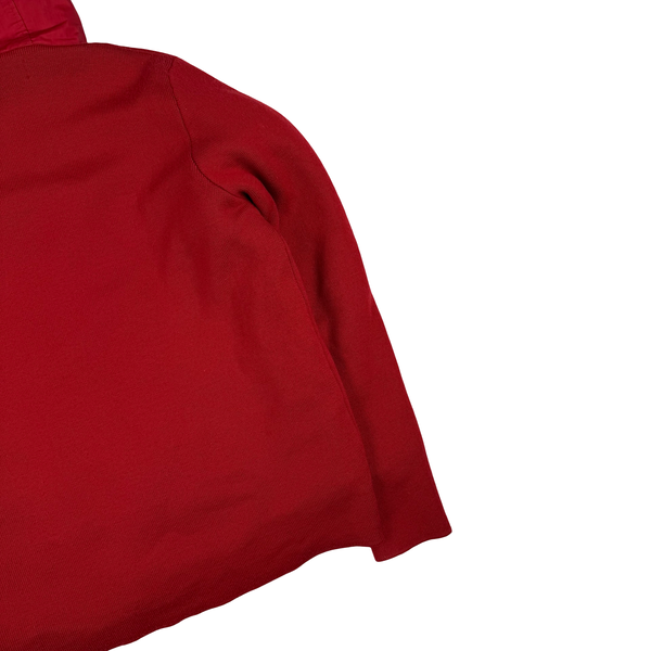 Stone Island 2013 Red Ghost Piece Mussola Gommta Hood Wool Dutch Rope Jacket - Medium