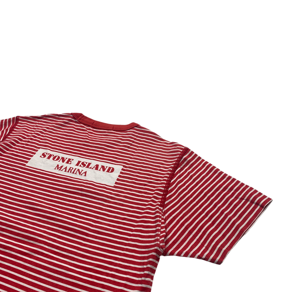 Stone Island Marina Striped Cotton T Shirt - Small