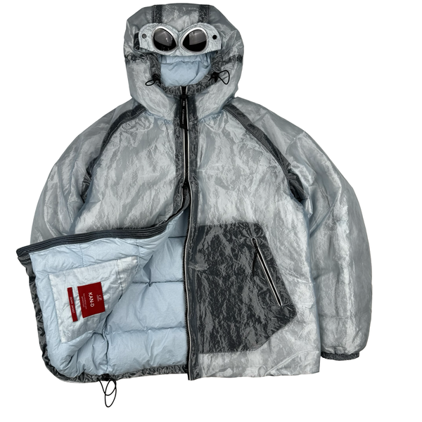 CP Company x End Silver Ice Kan-D Down Puffer Goggle Jacket - XL