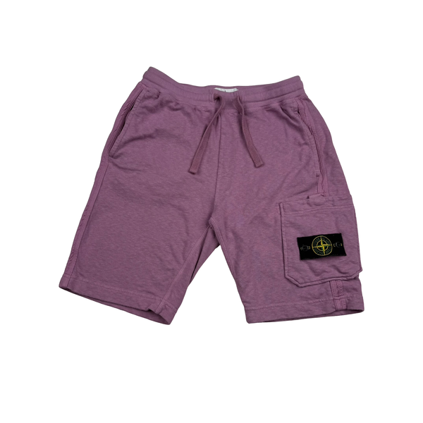 Stone Island 2020 Pink Cotton Shorts - Small