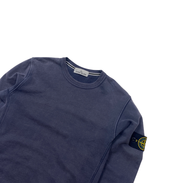 Stone Island 2015 Navy Crewneck Sweatshirt - Small