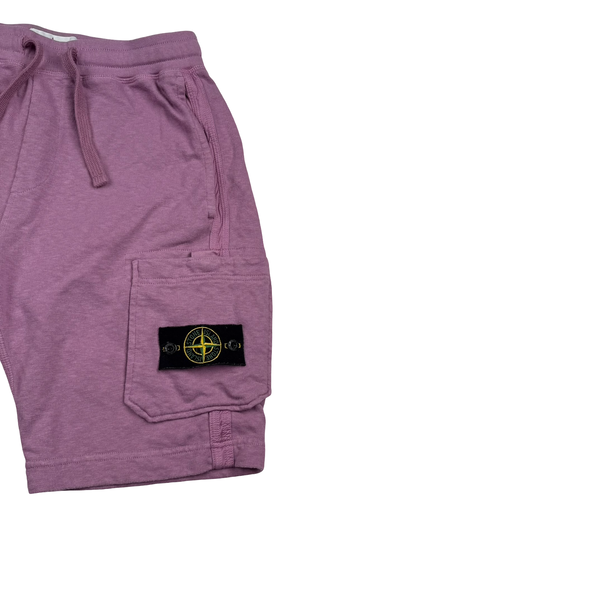 Stone Island 2020 Pink Cotton Shorts - Small