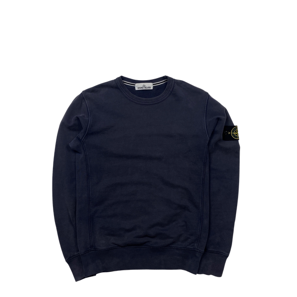 Stone Island 2015 Navy Crewneck Sweatshirt - Small