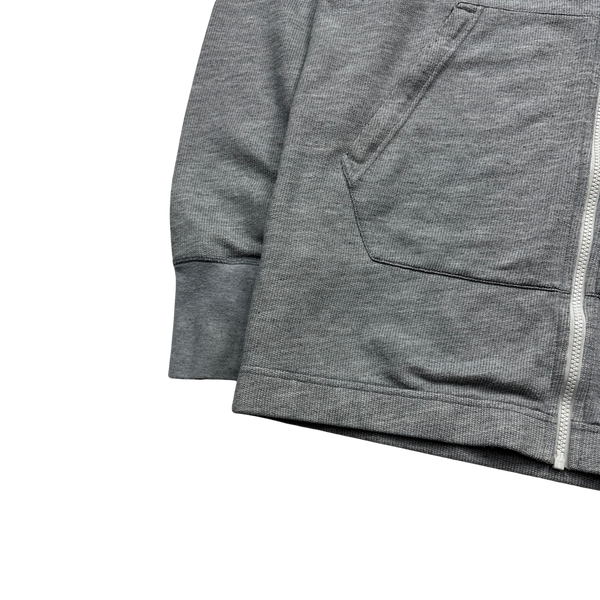 Stone Island 2016 Light Grey Waffle Knit Hoodie - XL