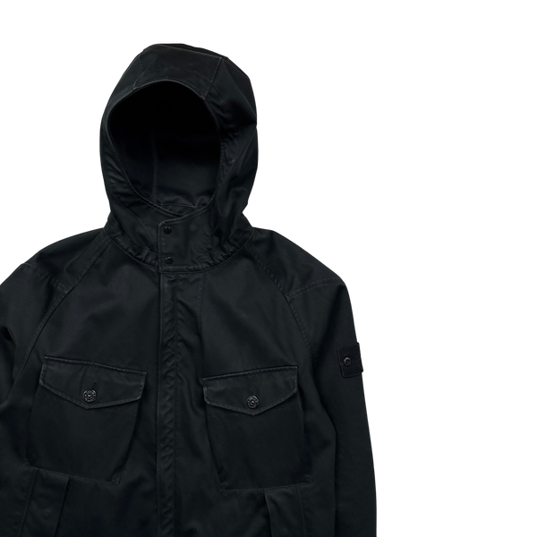 Stone Island Black Ghost Raso Gommato Double Jacket - Medium