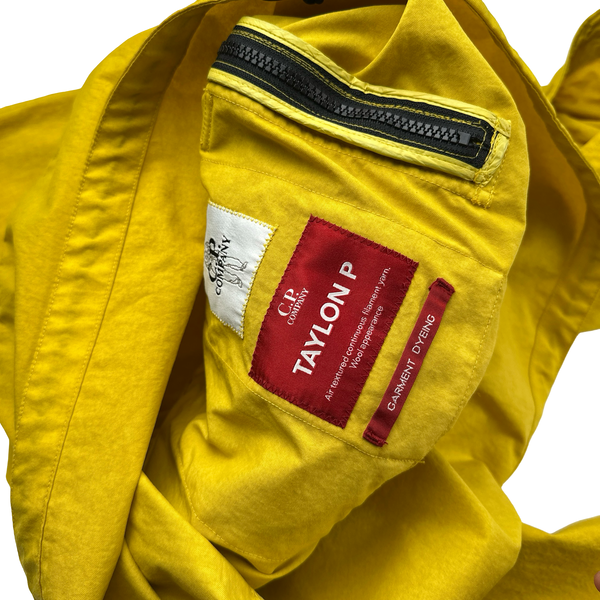 CP Company Yellow Taylon P Hooded  Smock Jacket - Medium