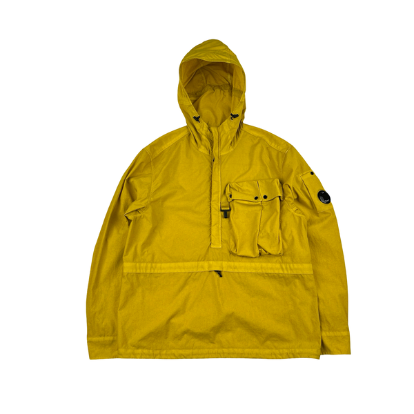 CP Company Yellow Taylon P Hooded  Smock Jacket - Medium