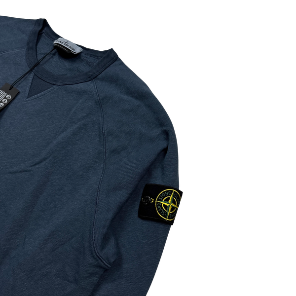 Stone Island 2023 Navy Crewneck Sweatshirt - Large