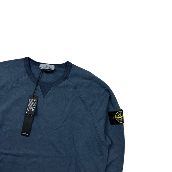 Stone Island 2023 Navy Crewneck Sweatshirt - Large